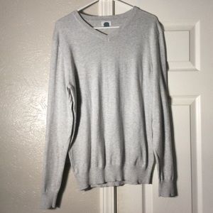 Old Navy Gray V-Neck Sweater